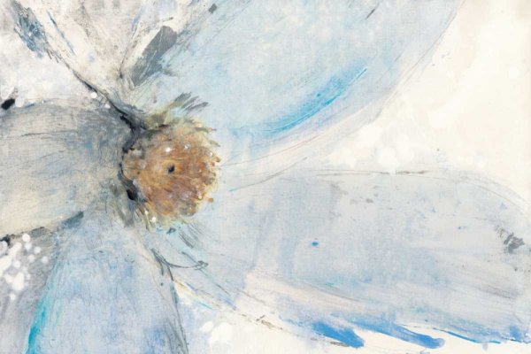 Floral Blue II by Tim O'Toole - Hand-Painted Oil Painting Reproduction