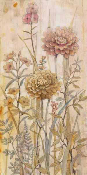 Floral Chinoiserie I by Tim O'Toole Oil Painting