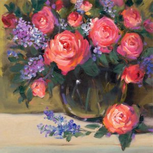 Floral Still Life I by Tim O'Toole Oil Painting