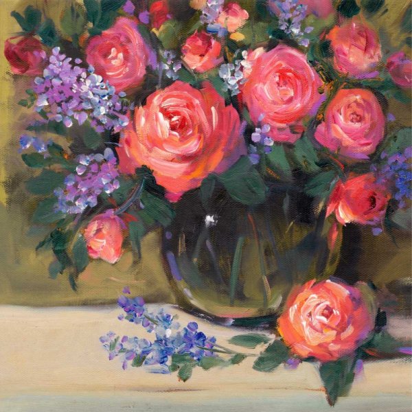 Main Product Photo of Floral Still Life I Painting by Tim O'Toole