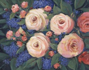 Floral Touch I by Tim O'Toole Oil Painting