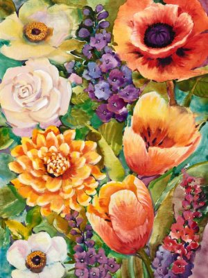 Flower Bouquet II by Tim O'Toole Oil Painting