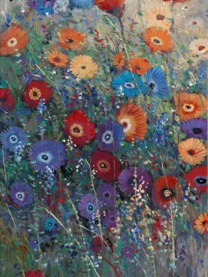 Flower Patch I by Tim O'Toole Oil Painting