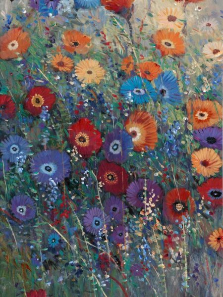 Main Product Photo of Flower Patch I Painting by Tim O'Toole