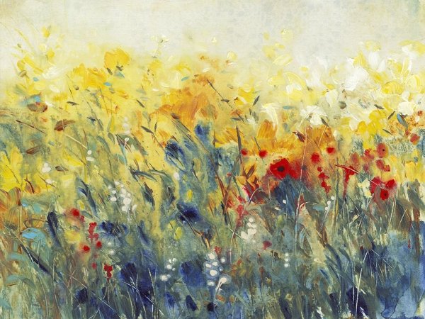Flowers Sway I by Tim O'Toole - Hand-Painted Oil Painting Reproduction