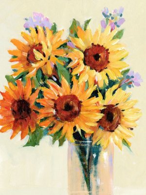 Fresh Cut Flowers I by Tim O'Toole Oil Painting