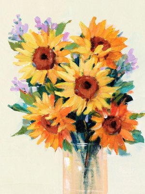 Fresh Cut Flowers II by Tim O'Toole Oil Painting