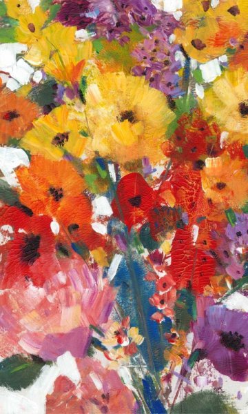 Fresh Floral II by Tim O'Toole - Hand-Painted Oil Painting Reproduction