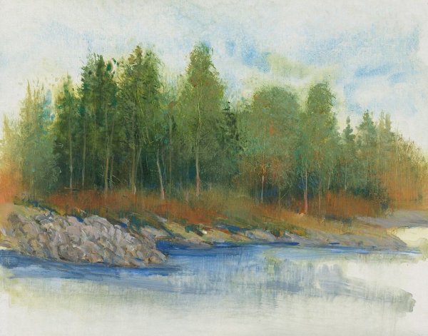 From the Banks I by Tim O'Toole - Hand-Painted Oil Painting Reproduction