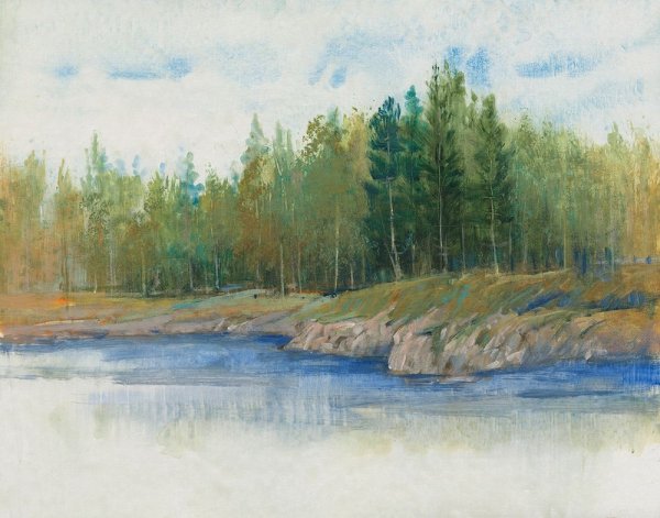 From the Banks II by Tim O'Toole - Hand-Painted Oil Painting Reproduction