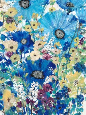 Garden Blues I by Tim O'Toole Oil Painting