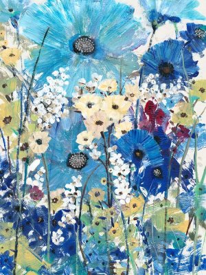 Garden Blues II by Tim O'Toole Oil Painting