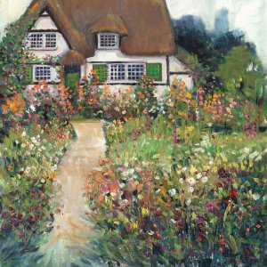 Garden Cottage II by Tim O'Toole Oil Painting