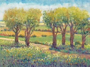 Garden Path I Oil painting by Tim O'Toole