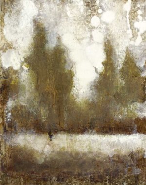 Gilded Tree Silhouette II by Tim O'Toole Oil Painting