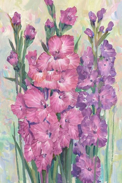 Main Product Photo of Gladiolas Blooming I Painting by Tim O'Toole