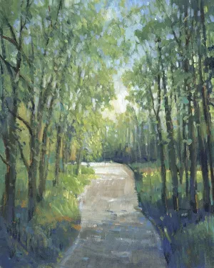 Golden Light Pathways I Oil Painting by Tim O'Toole - Contemporary