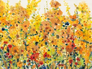 Golden Summer Garden I by Tim O'Toole Oil Painting
