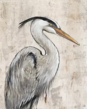 Grey Heron I by Tim O'Toole Oil Painting