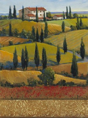 Hilltop Villa II by Tim O'Toole Oil Painting