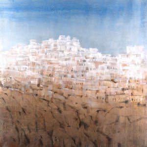 Hilltop Village I by Tim O'Toole Oil Painting