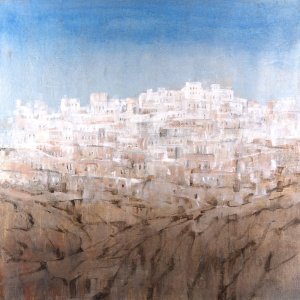 Hilltop Village II by Tim O'Toole Oil Painting
