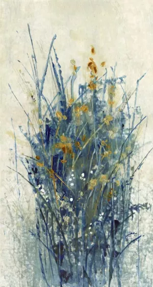 Indigo Floral I by Tim O'Toole Oil Painting