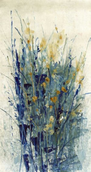 Indigo Floral II by Tim O'Toole Oil Painting