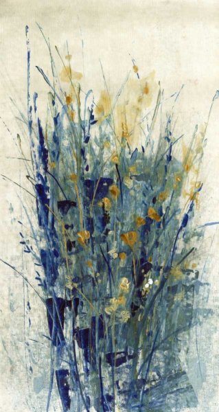 Main Product Photo of Indigo Floral II Painting by Tim O'Toole