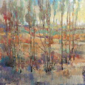 Kaleidoscopic Forest II Oil Painting by Tim O'Toole - Contemporary