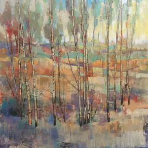 Kaleidoscopic Forest II Oil Painting by Tim O'Toole - Contemporary