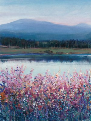 Lakeside Mountain I by Tim O'Toole Oil Painting