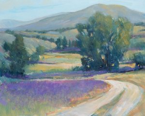 Lavender Meadow I by Tim O'Toole Oil Painting