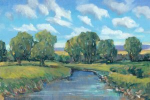 Lazy River Day II by Tim O'Toole Oil Painting