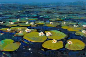 Lily Pads II by Tim O'Toole Oil Painting