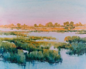 Marshland View I Oil painting by Tim O'Toole