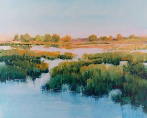 Marshland View II Oil Painting by Tim O'Toole - Contemporary