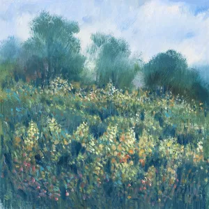 Meadow Wildflowers I Oil Painting by Tim O'Toole - Contemporary