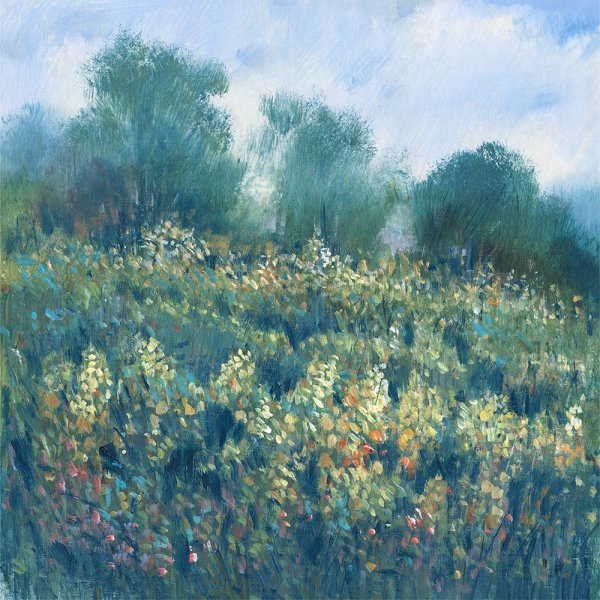 Meadow Wildflowers I by Tim O'Toole - Hand-Painted Oil Painting Reproduction