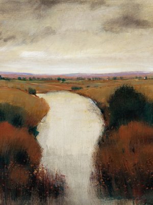 Misty River I Oil Painting by Tim O'Toole - Contemporary