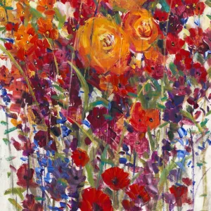 Mixed Bouquet III by Tim O'Toole Oil Painting