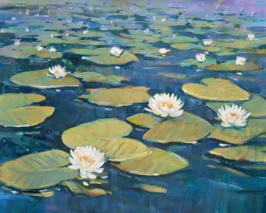 Morning Lilies I by Tim O'Toole Oil Painting