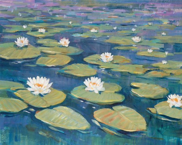 Main Product Photo of Morning Lilies II Painting by Tim O'Toole