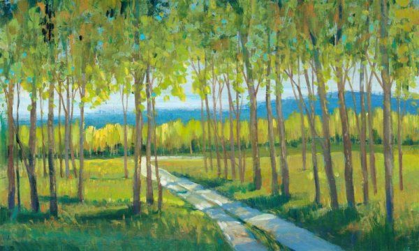 Morning Stroll II by Tim O'Toole - Hand-Painted Oil Painting Reproduction