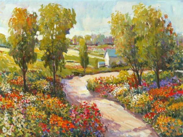 Main Product Photo of Morning Walk I Painting by Tim O'Toole