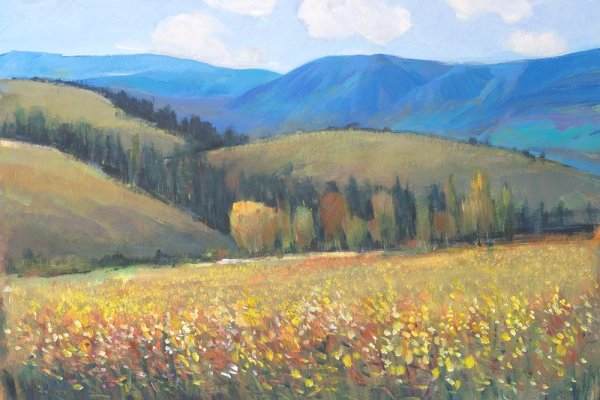 Mountain Pass I by Tim O'Toole - Hand-Painted Oil Painting Reproduction