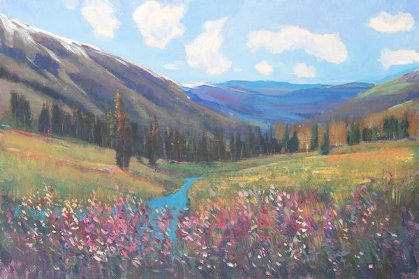 Mountain Pass II by Tim O'Toole - Hand-Painted Oil Painting Reproduction
