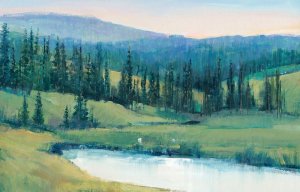 Mountain Retreat II by Tim O'Toole Oil Painting
