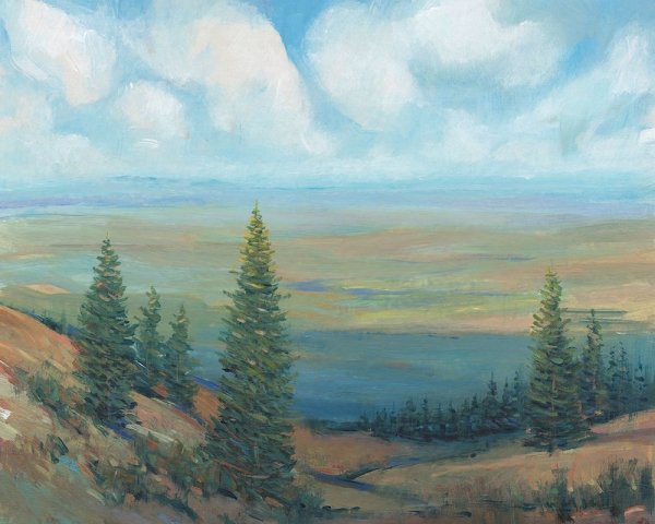 Mountain Top II by Tim O'Toole - Hand-Painted Oil Painting Reproduction