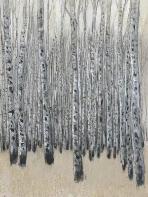 Neutral Aspen II Oil Painting by Tim O'Toole - Contemporary